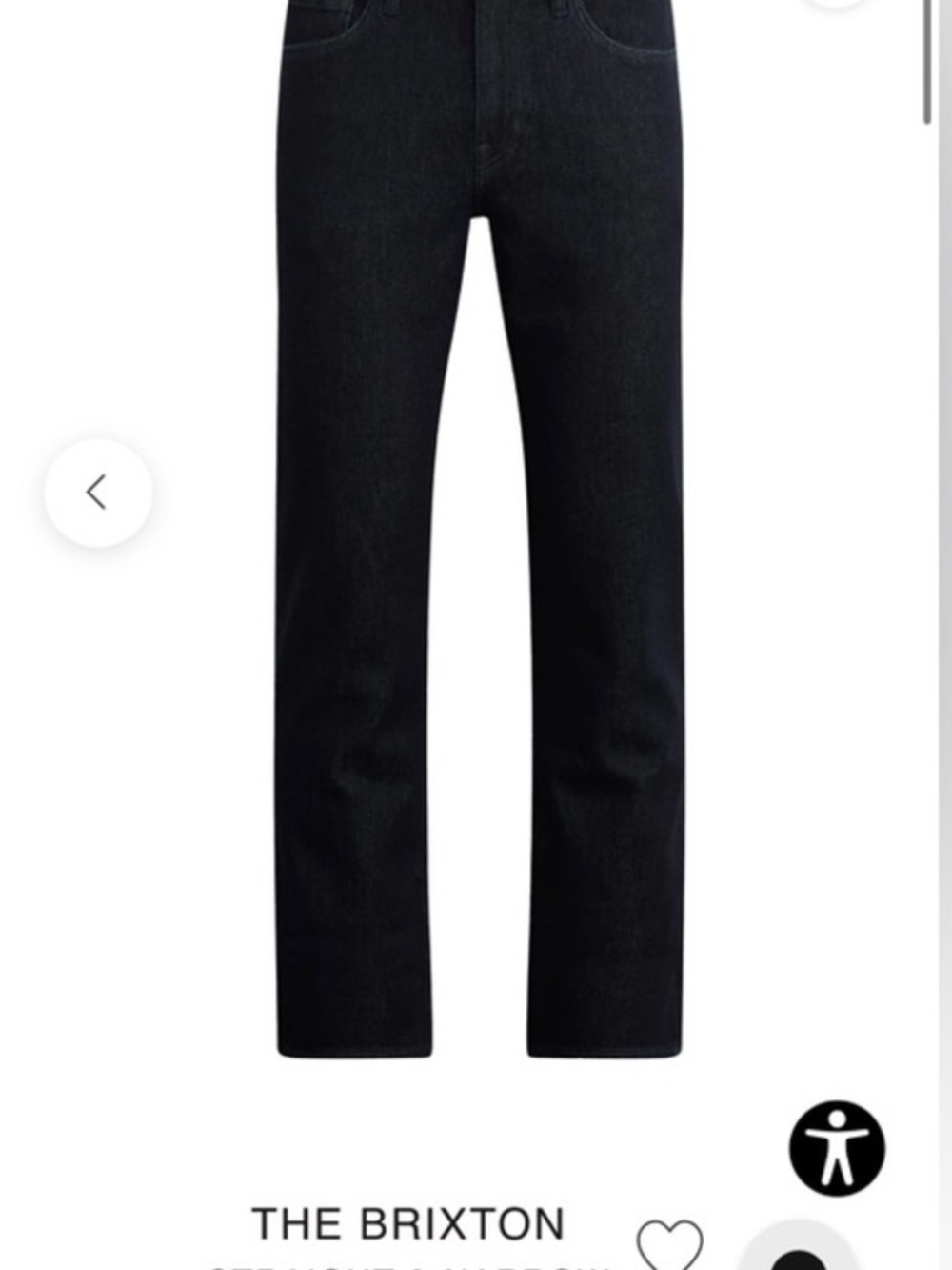 Joe's Jeans Straight Black Men’s Jeans brixton straight and narrow